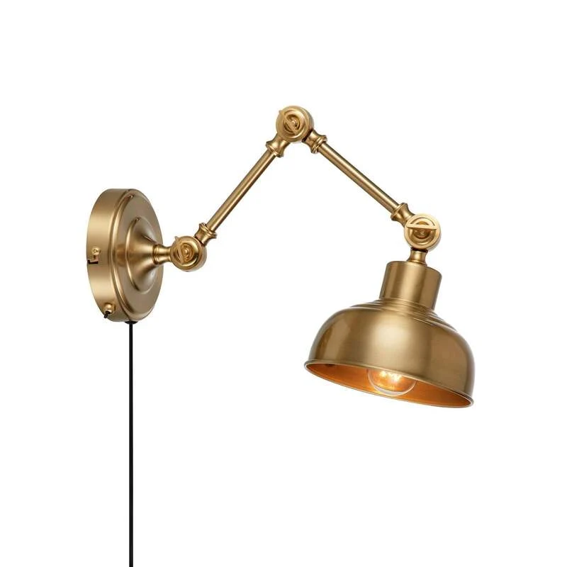 B-Ware Markslöjd Wandleuchte Grimstad LED Wandlampe Eisen messingfarben antik dimmbar