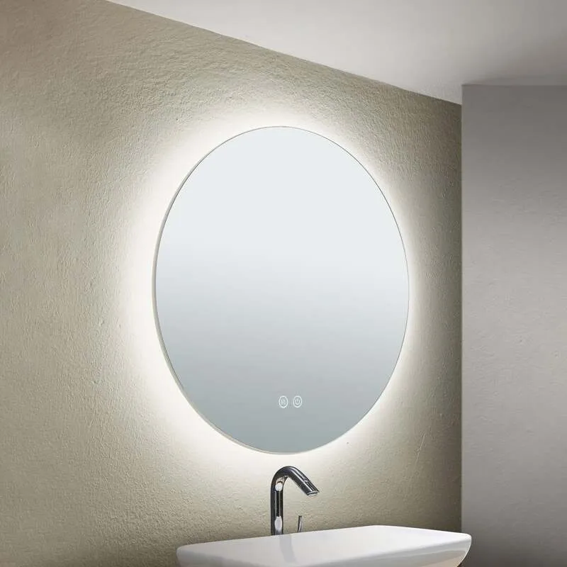 B-Ware LED Spiegel Focus Ø45cm Antibeschlag Touchdimmer dimmbar CCT 3000K-6000K Leuchte