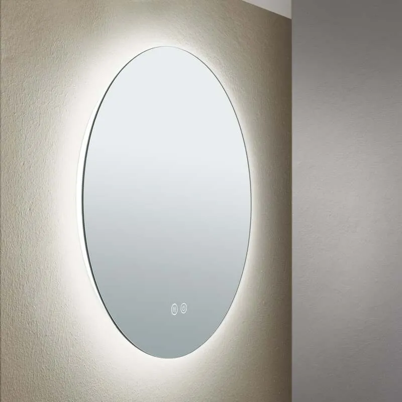 B-Ware LED Spiegel Focus Ø45cm Antibeschlag Touchdimmer dimmbar CCT 3000K-6000K Leuchte