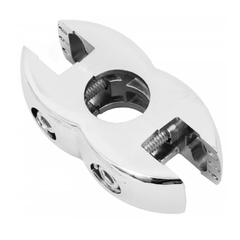 25mm Doppelter Verbindungsstecker für Glas und Platten, Chrom