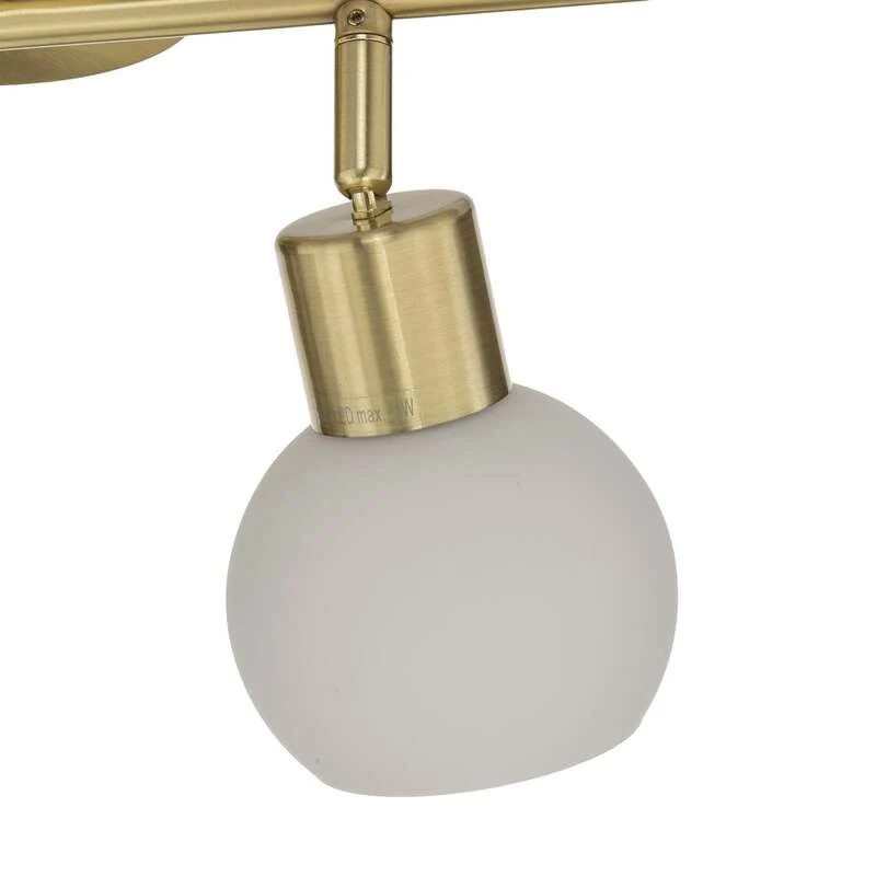 B-Ware Lindby Deckenlampe Elaina LED Lampe 4-flg dimmbar messing weiß 70cm Ø10cm