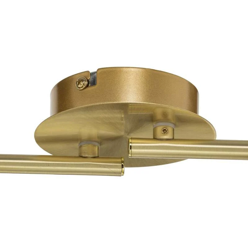 B-Ware Lindby Deckenlampe Elaina LED Lampe 4-flg dimmbar messing weiß 70cm Ø10cm