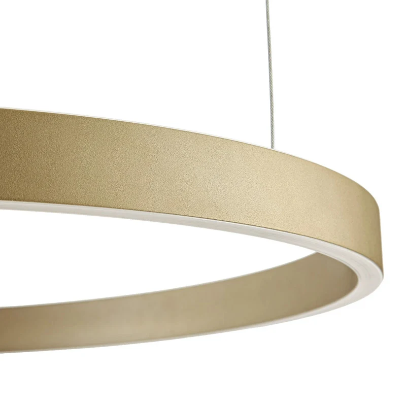 B-Ware Quitani Hängeleuchte Aureon LED Pendelleuchte dimmbar gold 80cm Ø 3630 Lumen