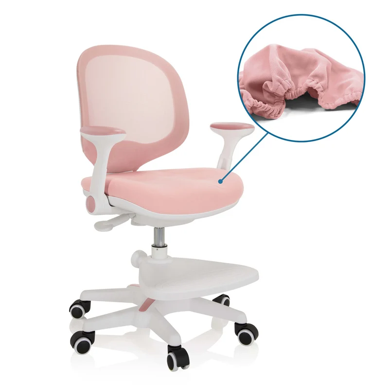 B-Ware hjh OFFICE Kinderstuhl Kinderschreibtischstuhl KID ERGO mitwachsend Stoff Netz