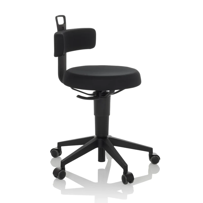 B-Ware hjh OFFICE Arbeitshocker Stuhl Balancestuhl TOP WORK FLEX Stoff schwarz Hocker