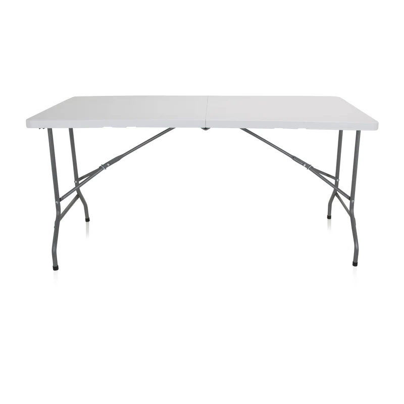 B-Ware hjh OFFICE Campingtisch klappbar 152x70cm Klapptisch für 6 Personen weiß Tisch