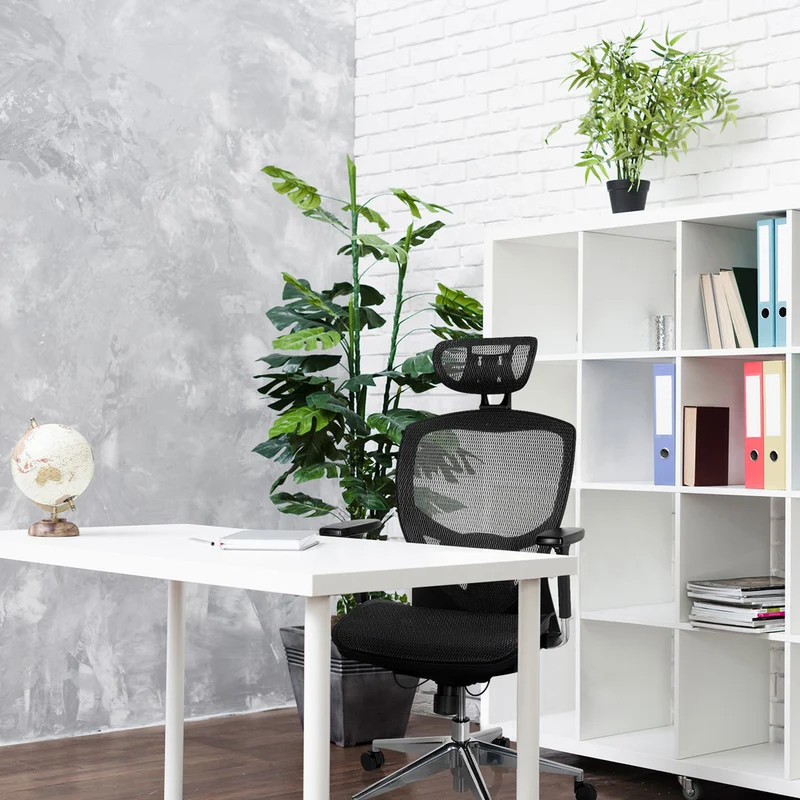 B-Ware hjh OFFICE Bürostuhl Drehstuhl VENUS ONE Netzstoff schwarz mit Armlehnen