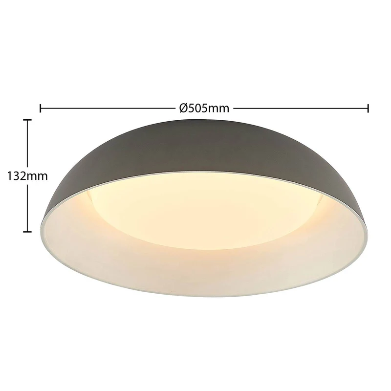 B-Ware Lindby Juliven LED-Deckenlampe Hängelampe Wohnzimmerlampe Lampe Leuchte grau