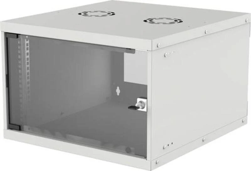 B-Ware Intellinet 19 Zoll Wandgehäuse Wandverteiler Basic Line 6HE grau 540x353x400mm