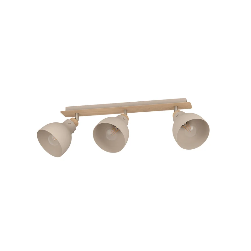 B-Ware Eglo Deckenleuchte Lampe Arrecife LED dimmbar 3-flammig sand braun 74,5x14,5cm