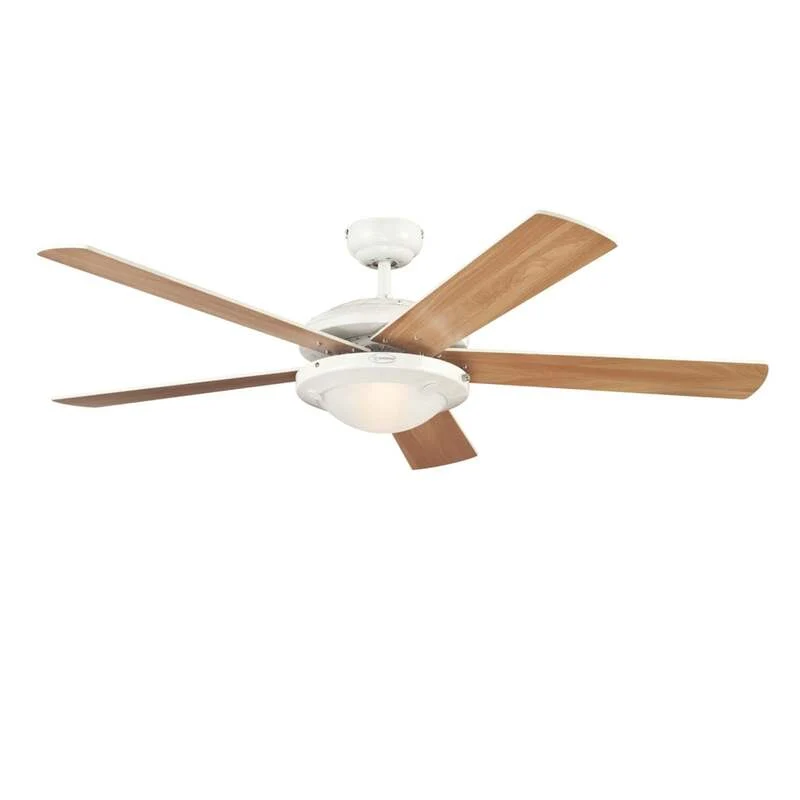 B-Ware Westinghouse Deckenventilator Comet 2 Holz leise Ventilator mit Licht Ø132cm 80W