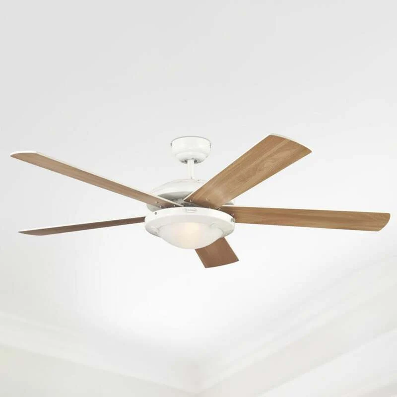 B-Ware Westinghouse Deckenventilator Comet 2 Holz leise Ventilator mit Licht Ø132cm 80W