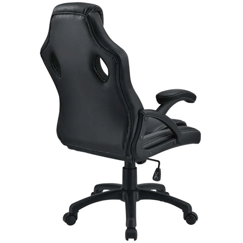 B-Ware Racing Schreibtischstuhl Montreal ergonomisch drehbar gepolstert schwarz 120kg