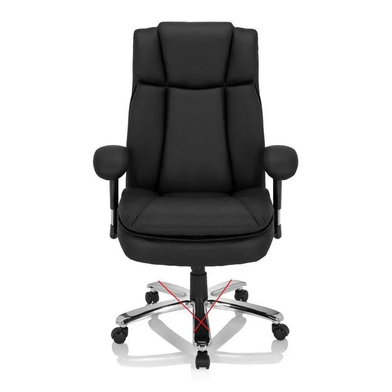 B-Ware hjh OFFICE Schwerlaststuhl Bürostuhl BUILDER XXL Kunstleder schwarz 180kg
