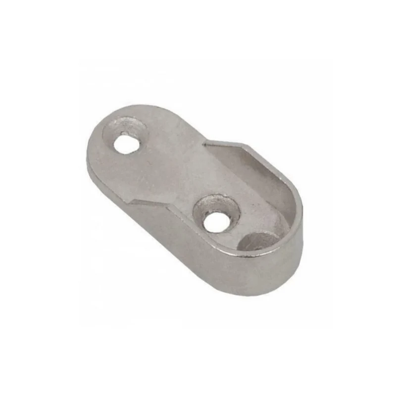 Befestigung für 15x30mm Oval Stange, Nickel