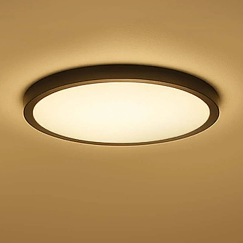 B-Ware Calex Deckenlampe HALO LED dimmbar RGB CCT IP54 schwarz Ø40cm Leuchte Lampe