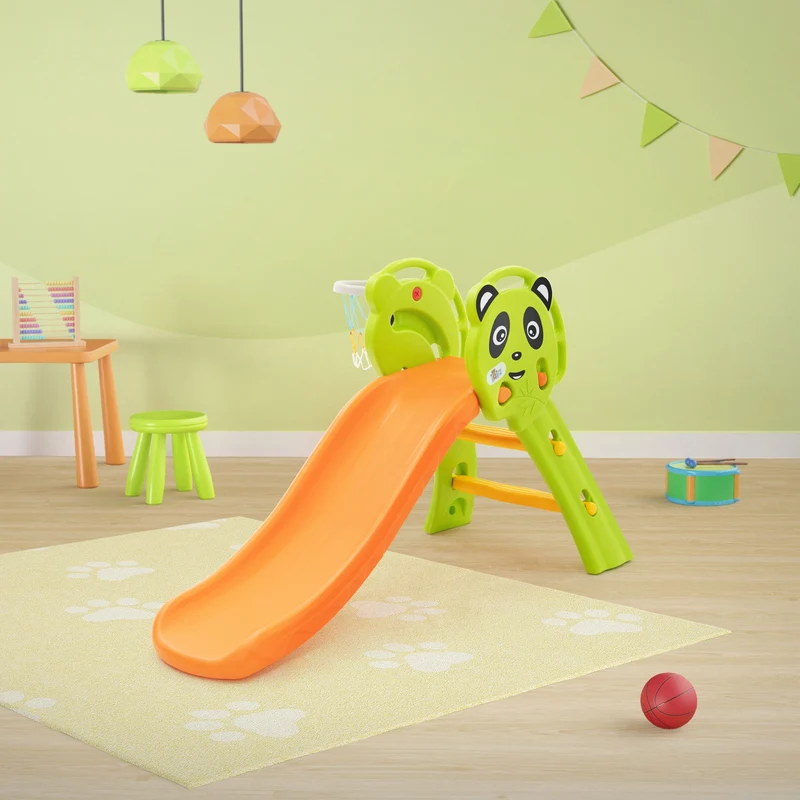 Kinderrutsche 2 in 1Rutsche + Basketballkorb, ab 3 Jahren, Babyrutsche Joyz