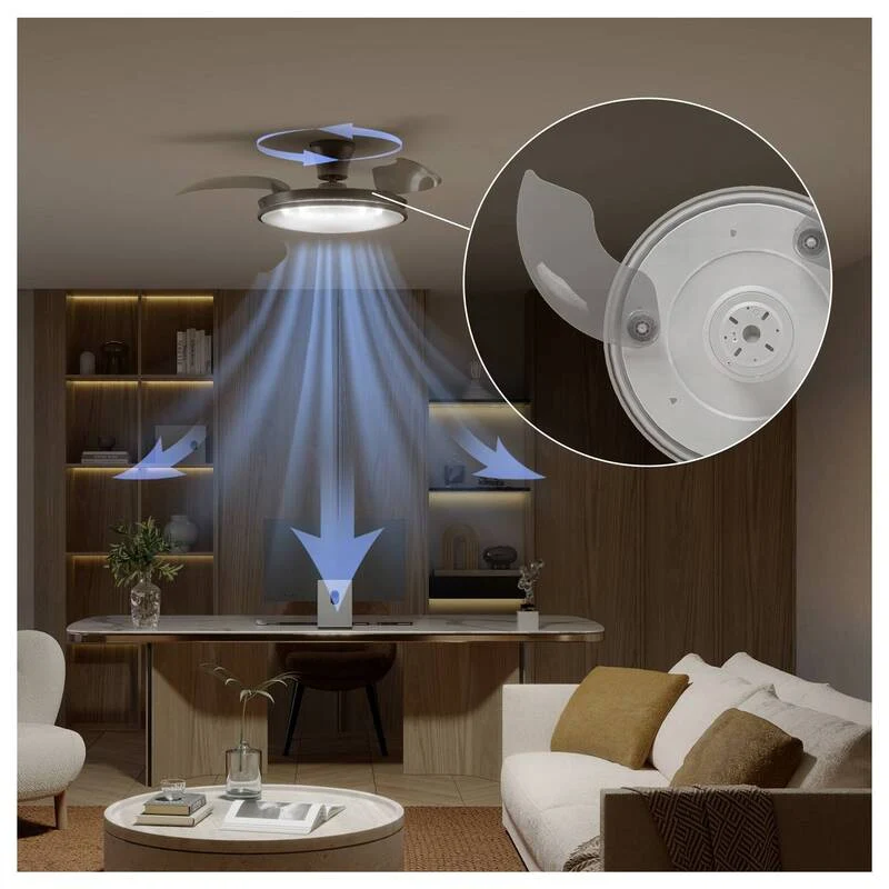 B-Ware Philips LED Deckenventilator Atlas 28W dimmbar mit Fernbedienung Ventilator