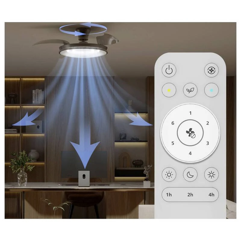 B-Ware Philips LED Deckenventilator Atlas 28W dimmbar mit Fernbedienung Ventilator