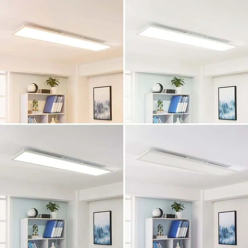B-Ware Arcchio LED-Panel Lysander dimmbar 55W CCT 3000K-6000K weiß 119x29cm Leuchte
