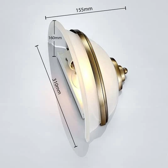 B-Ware Lindby Wandleuchte Wandleuchte Lampe Leuchte Irimia Licht aus Glas altmessing