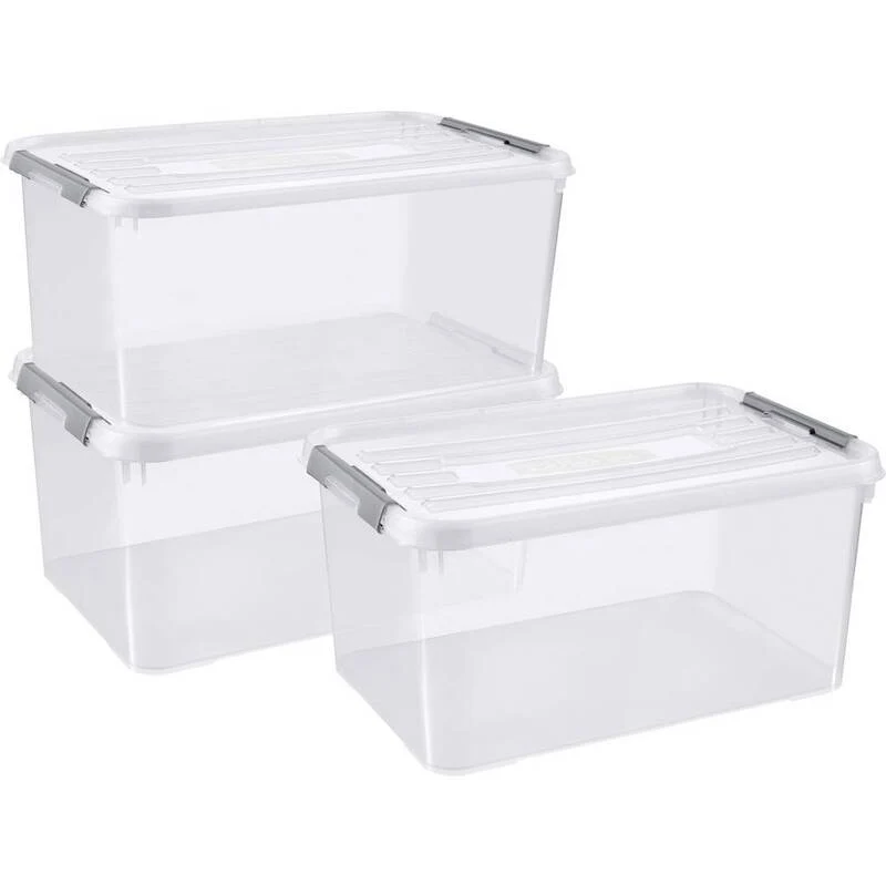 B-Ware Curver Kunststoffbox Box Aufbewahrungsbox Lagerbox Wäschebox Regalbox Deckel