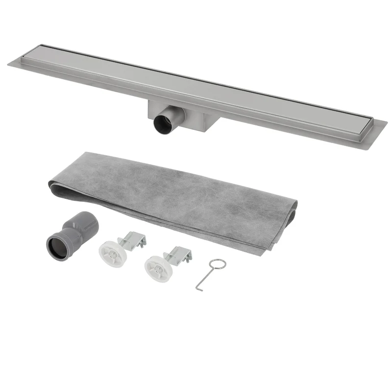 ML-Design Duschrinne geschlossen 80cm Silber aus Edelstahl