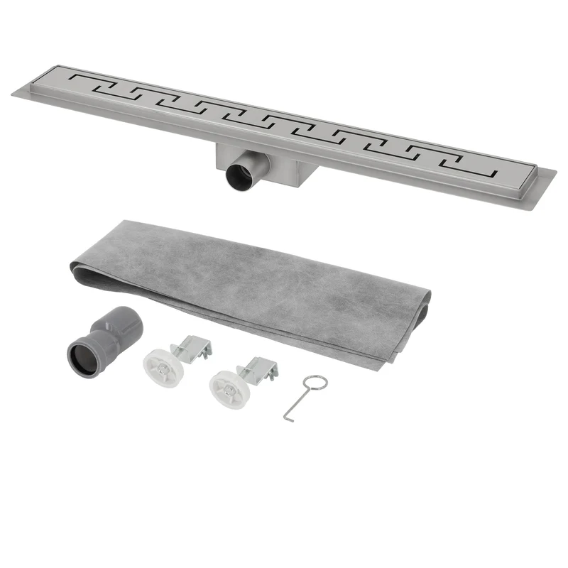 ML-Design Duschrinne geschlitzt 70cm Silber aus Edelstahl