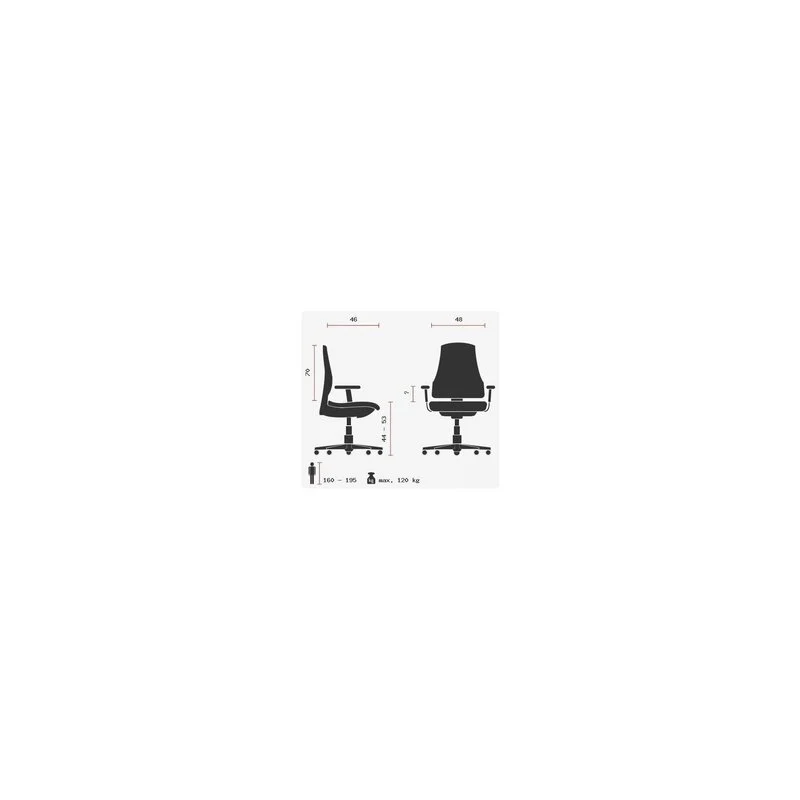 B-Ware Topstar Bürostuhl Drehstuhl Sitzmöbel HIGH SIT UP Stoff schwarz Kopfstütze Chrom