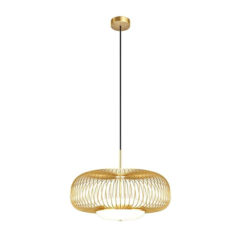 B-Ware Maytoni Hängeleuchte Levitation LED Pendelleuchte Lampe messingfarben Ø50cm