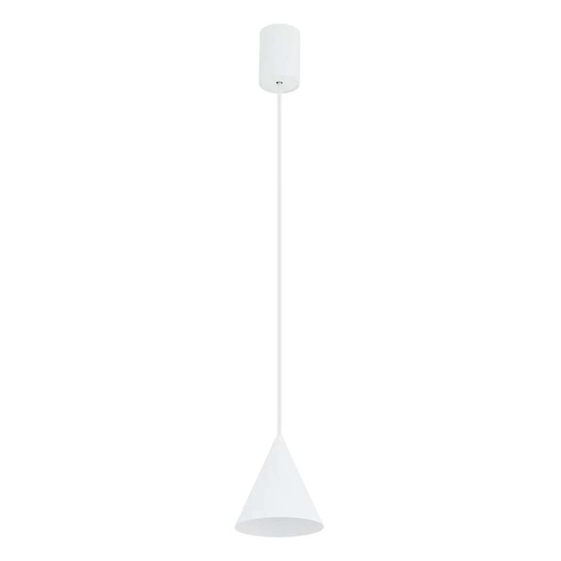 B-Ware Nowodvorski Hängeleuchte ZENITH LED Pendelleuchte dimmbar weiß Stahl Ø11cm 130cm