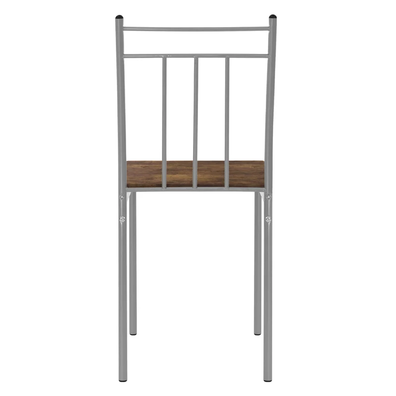 Essgruppe für 4 Personen 5-teilig mit Esstisch und 4 Stühlen Braun aus Holz ML-Design