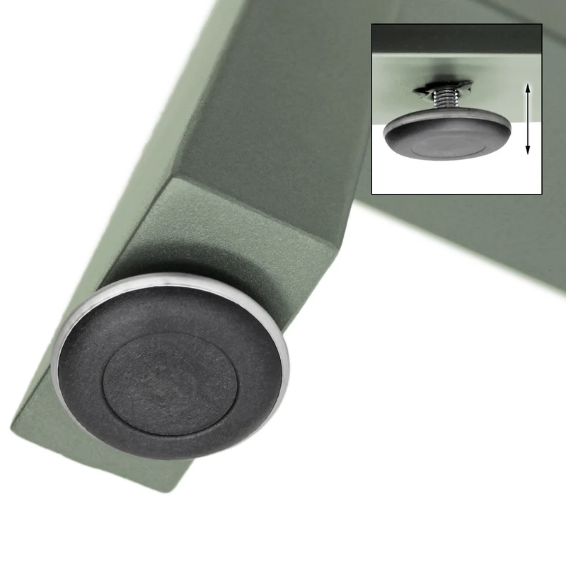Tischbeine Tischgestell 2er Set A-Design 70 x 72 cm Steingrau aus Stahl ML-Design