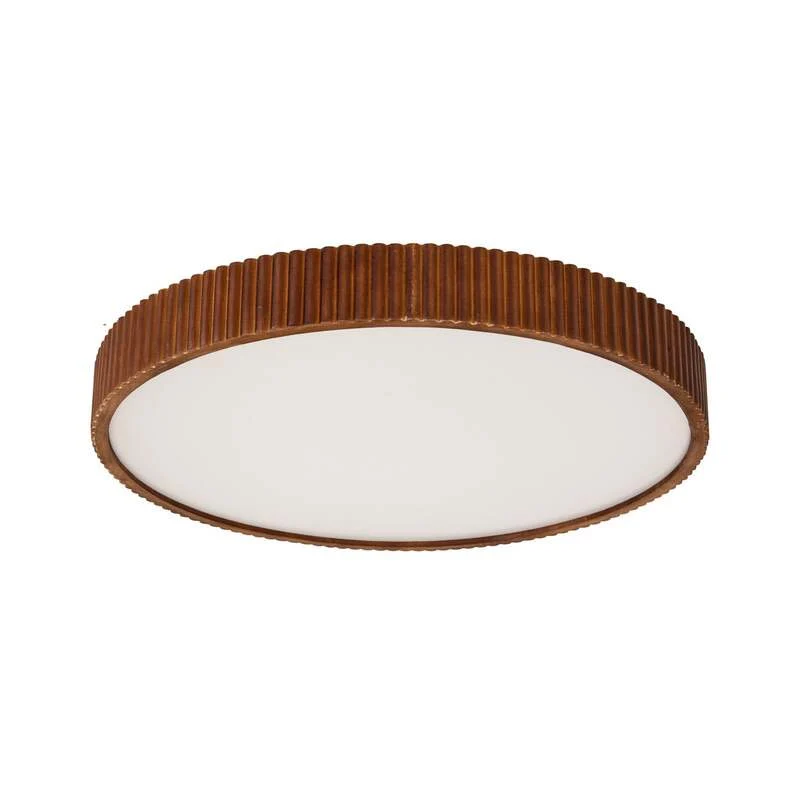 B-Ware Lindby Deckenleuchte Deckenlampe LED Velua Fernbedienung Weiß Holz Dunkel CCT