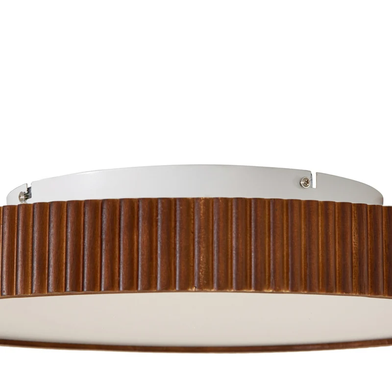 B-Ware Lindby Deckenleuchte Deckenlampe LED Velua Fernbedienung Weiß Holz Dunkel CCT