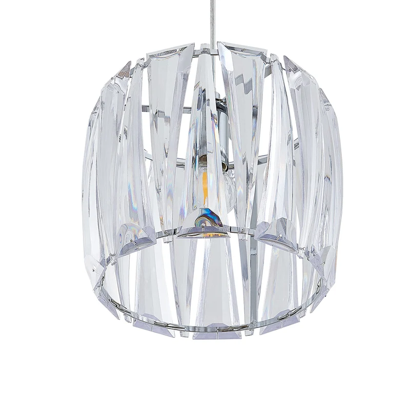B-Ware Lindby Sofia Balkenleuchte Pendelleuchte Deckenlampe Dreiflammig Klar Chrom488