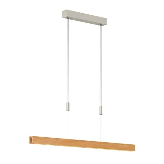B-Ware Rothfels Pendelleuchte Hängelampe Led Eiche Natur Alin Warmweiß Dimmbar 98 Cm