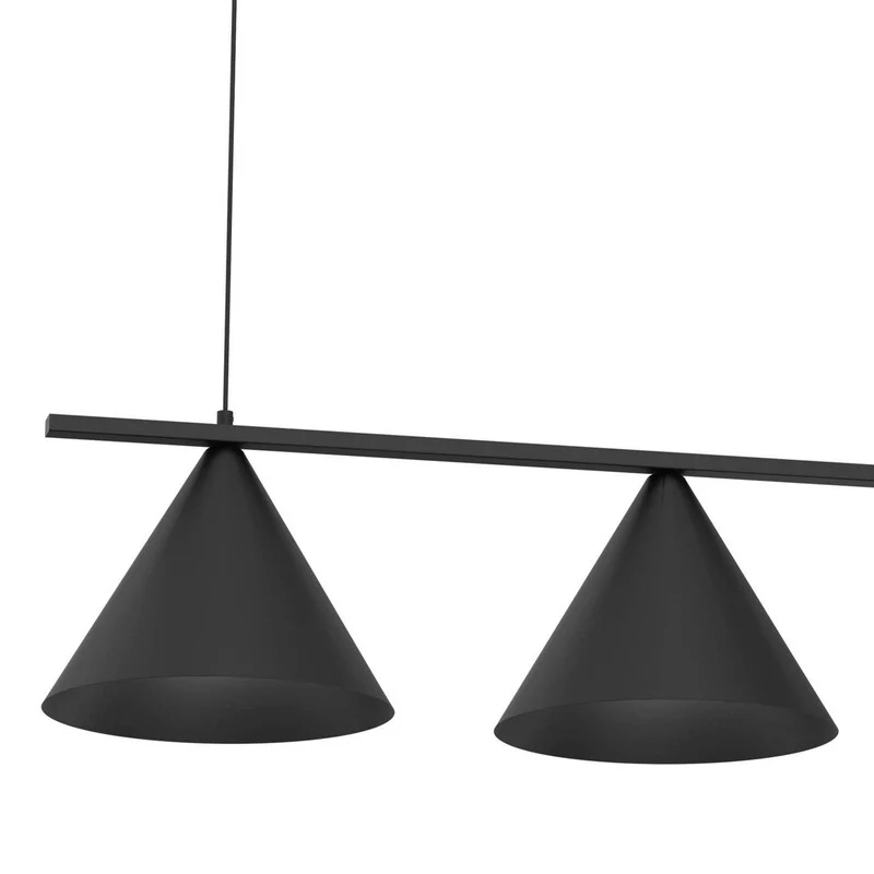B-Ware Milagro Hängelampe Pendelleuchte 3-flammig LED Lampe schwarz 400-900mm
