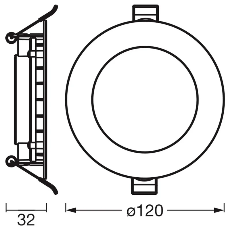 B-Ware OSRAM HOMELIGHTING Deckenstrahler Einbau-Downlight LED Kaltweiß 3er-Pack Ø120mm
