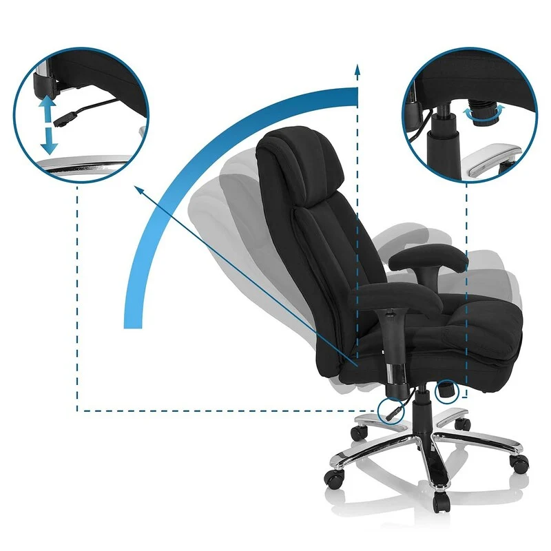 B-Ware hjh OFFICE BUILDER XXL Drehstuhl Stuhl Schreibtischstuhl Bürostuhl Sitz Drehsitz