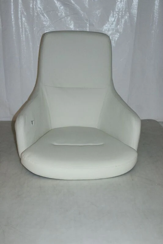 C-Ware hjh OFFICE Loungechair Relaxsessel Bürostuhl Kunstleder cremeweiß SHAKE 300