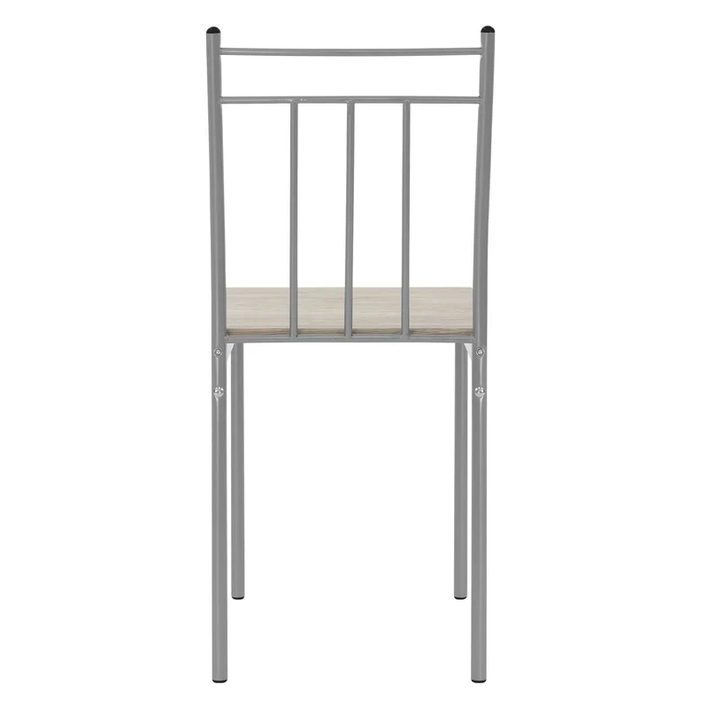 Essgruppe für 4 Personen 5-teilig mit Esstisch und 4 Stühlen Eiche hell aus Holz ML-Design