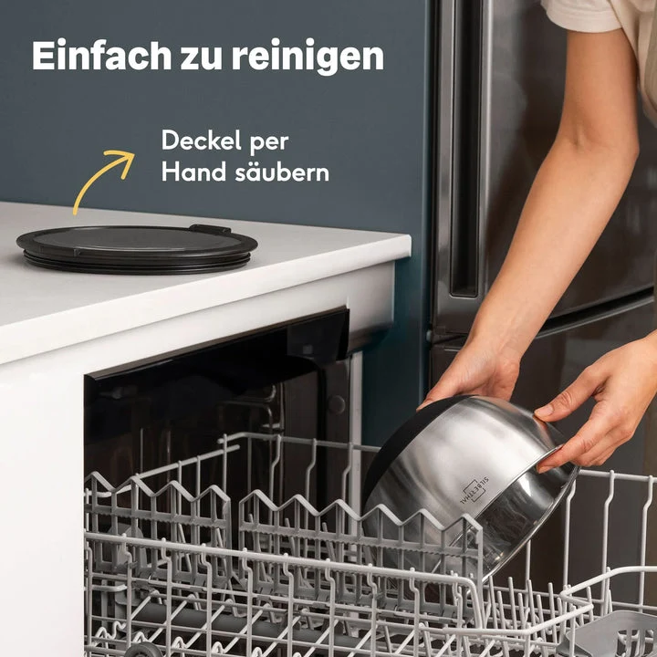 B-Ware SILBERTHAL Salatschüssel Schüssel Set Edelstahl Servierschüssel stapelbar250