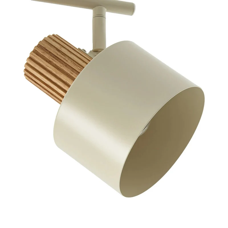 B-Ware Lindby Deckenstrahler Lenja LED Strahler dimmbar 2-flammig beige Metall 45,4cm