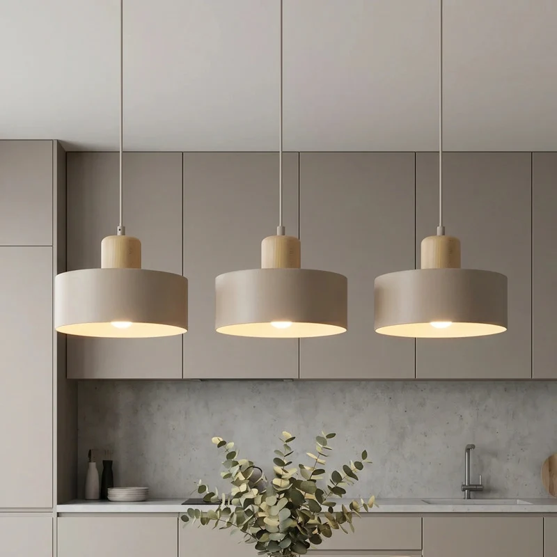 B-Ware Hängeleuchte Torin beige 3-flg Pendelleuchte Lampe dimmbar Metall Holz 80cm