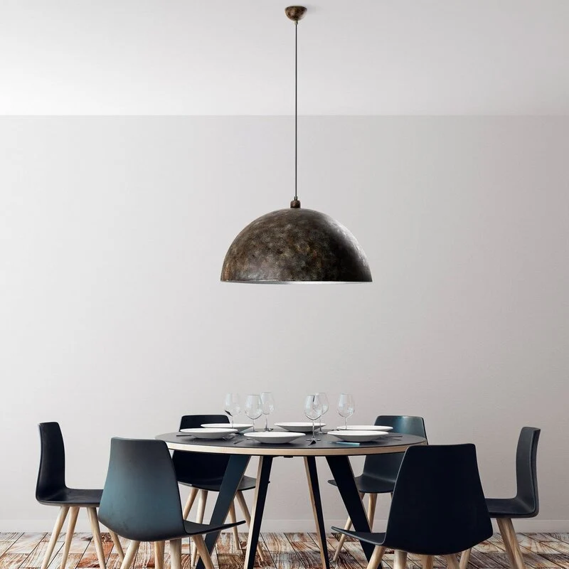 B-Ware Opviq Hängeleuchte Pendelleuchte Lampe altmessing Metall Ø 60 cm E27 dimmbar270