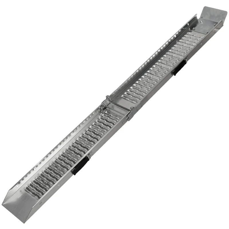 2er Set klappbare Auffahrrampe 180 cm, belastbar bis 400 kg, aus Stahl