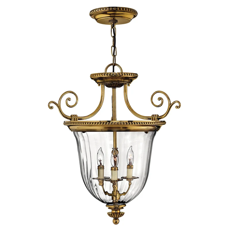 B-Ware HINKLEY Hängeleuchte Cambridge LED Pendelleuchte Lampe dimmbar messing Ø54cm