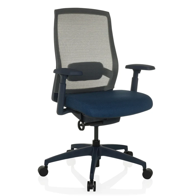 B-Ware hjh OFFICE Bürostuhl Drehstuhl Schreibtischstuhl COLORE Netzstoff blau Profi496