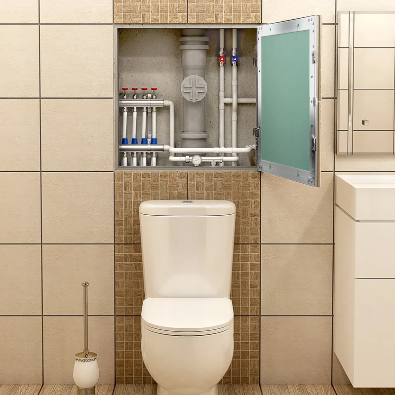 Revisionsklappe GK-Einlage 400x600 mm mit Rahmen aus Aluminium